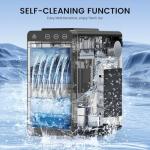 Portable Countertop Ice Maker with Self-Cleaning Feature