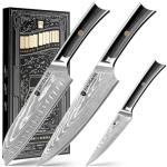Brodark Damascus Chef Knife Set - 3 Pieces