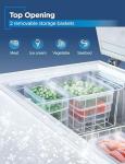 BLACK+DECKER 8.9 Cu. Ft. Chest Freezer in White