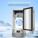 Under Counter Commercial Ice Maker, 120Lbs/Day