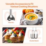 Anybear 1100W Immersion Blender with 15 Speeds