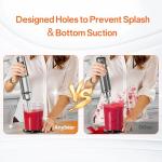 Anybear 1100W Immersion Blender with 15 Speeds