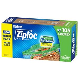 Ziploc Sandwich and Snack Bags - 105 Count