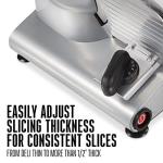 Weston Electric Deli Meat Slicer with Adjustable Thickness