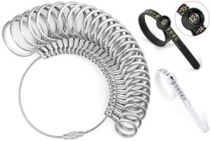 27-Piece Stainless Steel Ring Sizer Kit