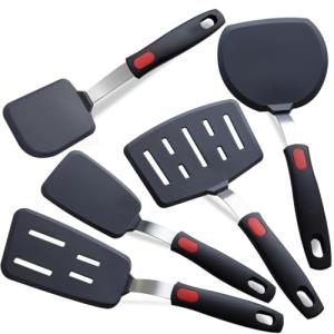 5-Pack Heat Resistant Silicone Spatula Set