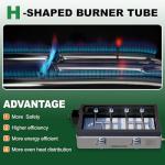 Portable 23-Inch Propane Gas Griddle for Outdoor Cooking