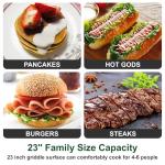 Portable 23-Inch Propane Gas Griddle for Outdoor Cooking