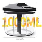 LHS Manual Vegetable Chopper and Food Processor 1000ML