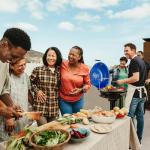 Techwood 15-Serving Electric BBQ Grill, Portable Design