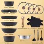 Sweetcrispy 17-Piece Nonstick Cooking Set