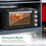 NutriChef 30 Quart Convection Oven with 2 Burners