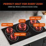 BIGoods 36 Inch 5-Burner Induction Cooktop