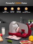 FOHERE 250W Electric Meat Slicer with Blades