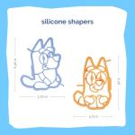 Bluey Pancake Art Kit with Molds and Whisk