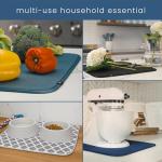 Extra Large Absorbent Dish Drying Mat - Charcoal