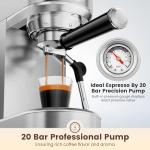 ANYCOLD 20 Bar Espresso Machine with Milk Frother