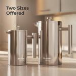 MuellerLiving 20oz Stainless Steel French Press
