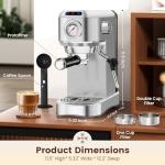 ANYCOLD 20 Bar Espresso Machine with Milk Frother