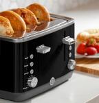 GE 4-Slice Extra Wide Slot Toaster, Black