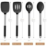 LIANYU 4-Piece Silicone Cooking Utensils Set