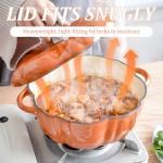 Pumpkin-Shaped Cast Iron Dutch Oven, 4qt