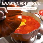 Pumpkin-Shaped Cast Iron Dutch Oven, 4qt