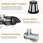 AMZCHEF Slow Masticating Juicer with Reverse Function