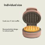 Bella Mini Waffle Maker with Nonstick Plates
