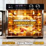 Versatile Food Dehydrator with 8 Stainless Steel Trays