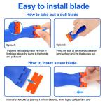 Plastic Razor Blade Scraper Set with 100 Blades