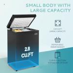 2.8 Cu.Ft Quiet Chest Freezer with Adjustable Thermostat