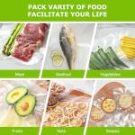 Bonsenkitchen 50 Quart Vacuum Sealer Bags, 8" x 12