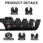 ADDYNO 4-in-1 Adjustable Knife Sharpener