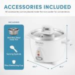 Aroma Select 3-Cup Stainless Steel Rice Cooker