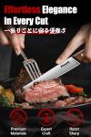 Huusk 6-Piece Japanese Steak Knife Set with Organizer