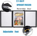 Compact 2.1 Cu.ft Stainless Steel Mini Freezer
