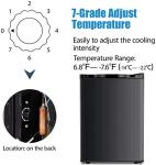 Compact 2.1 Cu.ft Stainless Steel Mini Freezer