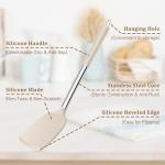 5-Piece Silicone Kitchen Utensils Set with Stainless Steel Handles