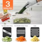 Sopito Heavy-Duty Vegetable Chopper with 6 Blades