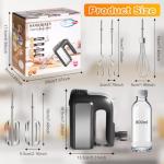 400W Hand Mixer with 5 Speeds and Accessories