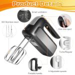 400W Hand Mixer with 5 Speeds and Accessories