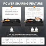 AMZCHEF 2-Burner Portable Induction Cooktop 1800W