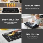 AMZCHEF 2-Burner Portable Induction Cooktop 1800W
