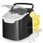 Portable Countertop Ice Maker with Custom Ice Sizes