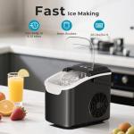 Portable Countertop Ice Maker with Custom Ice Sizes