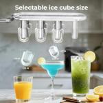 Portable Countertop Ice Maker with Custom Ice Sizes