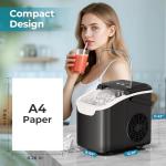 Portable Countertop Ice Maker with Custom Ice Sizes