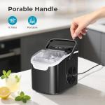 Portable Countertop Ice Maker with Custom Ice Sizes