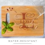 Custom Engraved Bamboo Cutting Board with Name